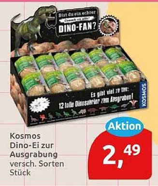 Kosmos Dino-Ei zur Ausgrabung versch. Sorten Stück