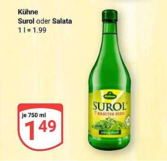 Kühne Surol oder Salata 1 l = 1.99