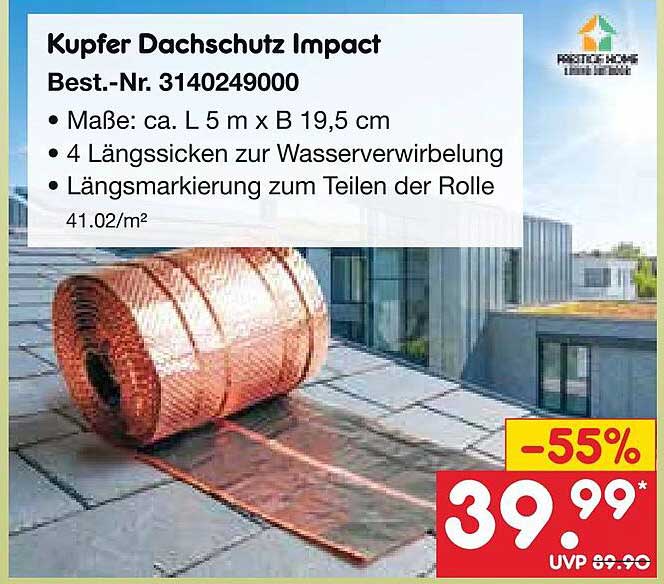 Kupfer Dachschutz Impact