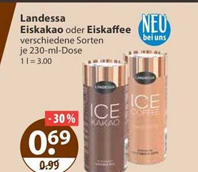 Landessa Eiskakao oder Eiskaffee verschiedene Sorten je 230-ml-Dose