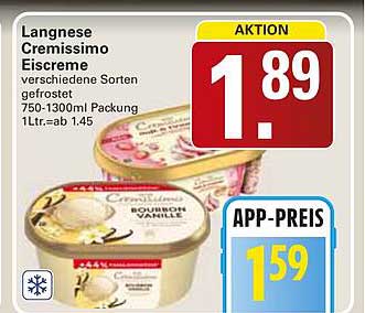 Langnese Cremissimo Eiscreme
