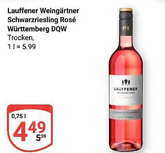 Lauffener Weingärtner Schwarzriesling Rosé Württemberg DOW