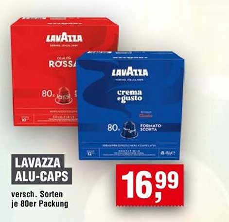 LAVAZZA ALU-CAPS versch. Sorten je 80er Packung