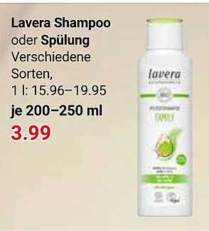 Lavera Shampoo oder Spülung Verschiedene Sorten, 1 l: 15.96–19.95 je 200–250 ml
