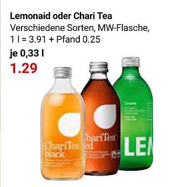 Lemonaid oder Chari Tea