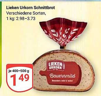 Lieken Urkorn Schnittbrot