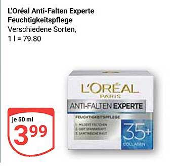 L'Oréal Anti-Falten Experte Feuchtigkeitspflege