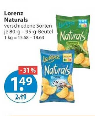Lorenz Naturals verschiedene Sorten je 80-g - 95-g-Beutel