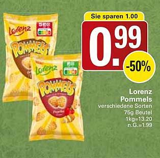 Lorenz Pommes verschiedene Sorten