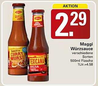 Maggi Würzsauce verschiedene Sorten 500ml Flasche 1Ltr.=4.58