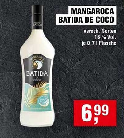MANGAROCA BATIDA DE COCO