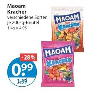 Maoam Kracher verschiedene Sorten je 200-g-Beutel
