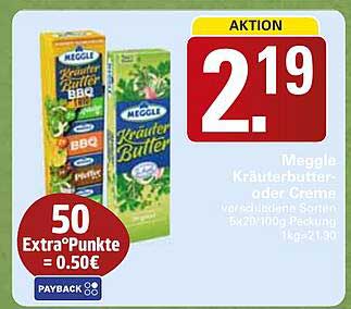 Meggle Kräuterbutter oder Creme