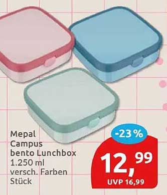 Mepal Campus bento Lunchbox 1.250 ml versch. Farben Stück