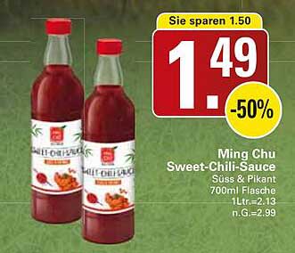 Ming Chu Sweet-Chili-Sauce Süss & Pikant 700ml Flasche