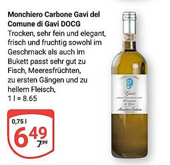 Monchiero Carbone Gavi del Comune di Gavi DOCG