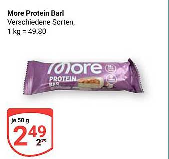 More Protein Bar! Verschiedene Sorten, 1 kg = 49.80