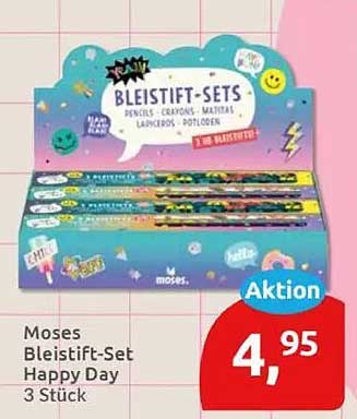 Moses Bleistift-Set Happy Day 3 Stück
