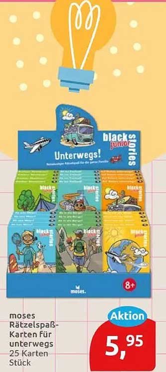 moses Rätselspaß-Karten für unterwegs 25 Karten Stück