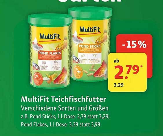 MultiFit Teichfischfutter