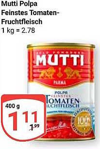 Mutti Polpa Feinstes Tomaten-Fruchtfleisch