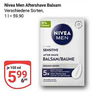 Nivea Men Aftershave Balsam Verschiedene Sorten, 1 l = 59.90