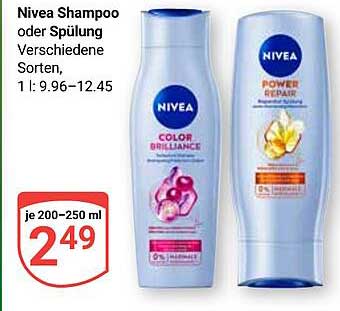 Nivea Shampoo oder Spülung Verschiedene Sorten, 1 l: 9,96–12,45
