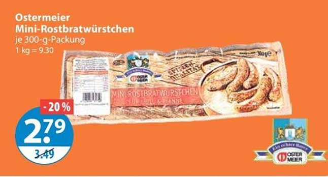 Ostermeier Mini-Rostbratwürstchen je 300-g-Packung