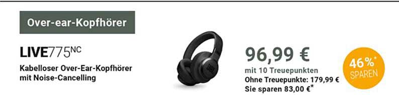 Over-ear-Kopfhörer LIVE775NC Kabelloser Over-Ear-Kopfhörer mit Noise-Cancelling