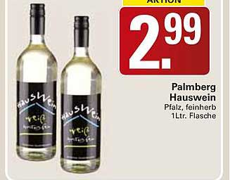 Palmberg Hauswein Pfalz, feinherb 1Ltr. Flasche