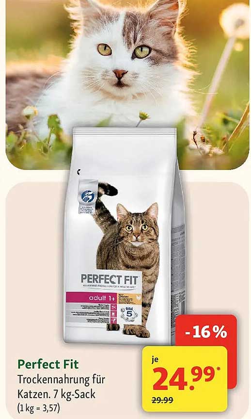 Perfect Fit Trocken­nahrung für Katzen, 7 kg-Sack