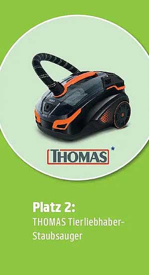 Platz 2: THOMAS Tierliebhaber-Staubsauger