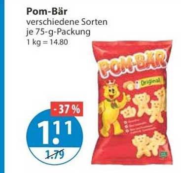 Pom-Bär verschiedene Sorten je 75-g-Packung 1 kg = 14.80