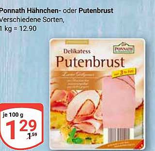Ponnath Hähnchen- oder Putenbrust