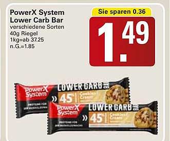 PowerX System Lower Carb Bar