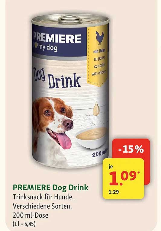 PREMIERE Dog Drink