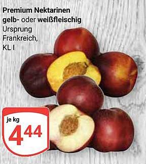 Premium Nektarinen gelb- oder weißfleischig