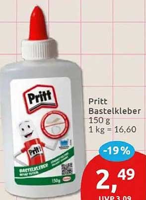Pritt Bastelkleber 150 g 1 kg = 16,60