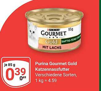 Purina Gourmet Gold Katzennassfutter Verschiedene Sorten, 1 kg = 4.59