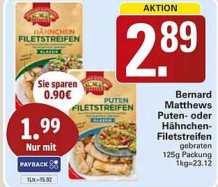 Puten- oder Hähnchen-Filetstreifen