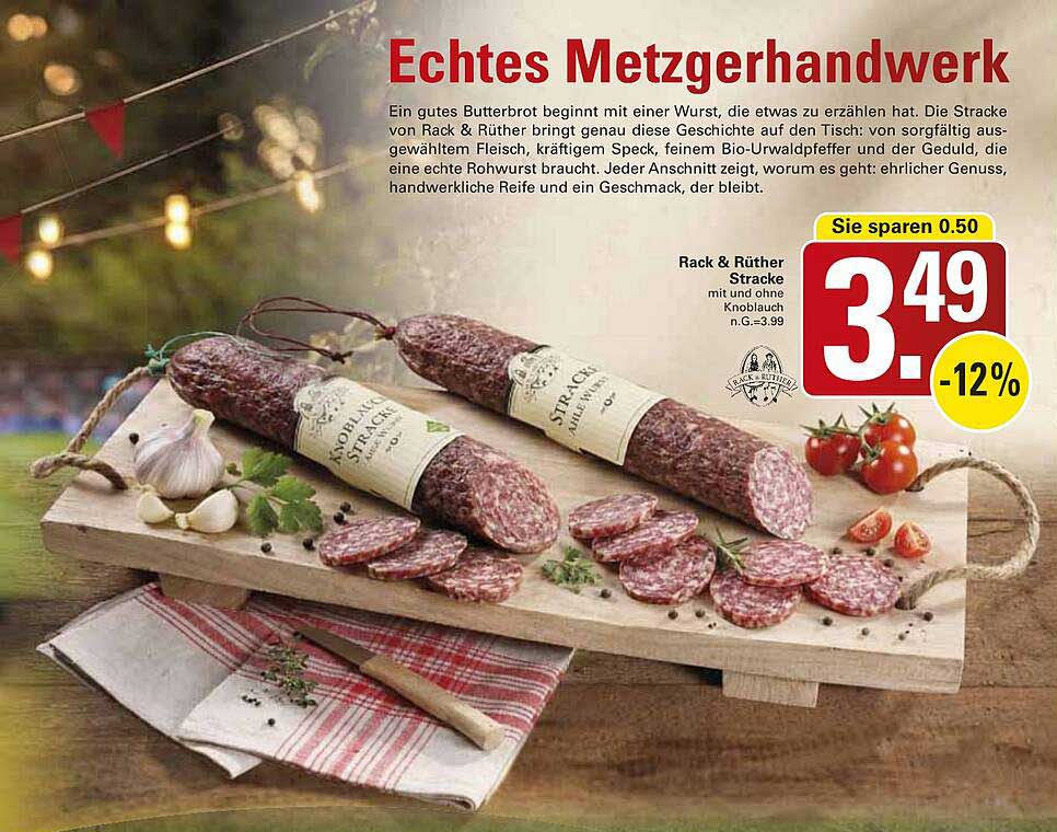 Rack & Rüther Stracke mit und ohne Knoblauch n.G.=3.99