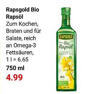 Rapsgold Bio Rapsöl