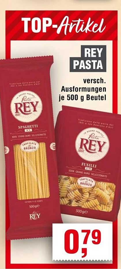 REY PASTA versch. Ausformungen je 500 g Beutel