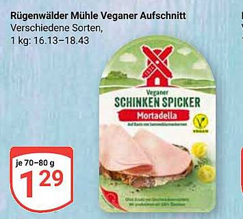 Rügenwalder Mühle Veganer Aufschnitt Verschiedene Sorten, 1 kg: 16.13–18.43