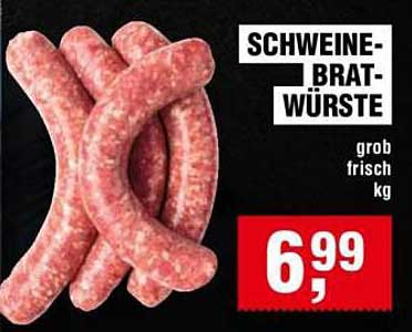 SCHWEINE-BRAT-WÜRSTE grob frisch kg