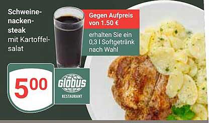 Schweine-nacken-steak mit Kartoffel salat