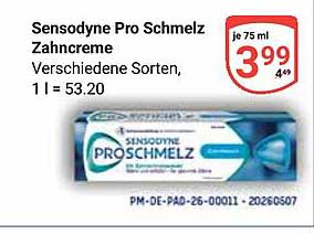 Sensodyne Pro Schmelz Zahncreme