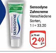 Sensodyne Zahnpasta Verschiedene Sorten, 1 l = 33.20