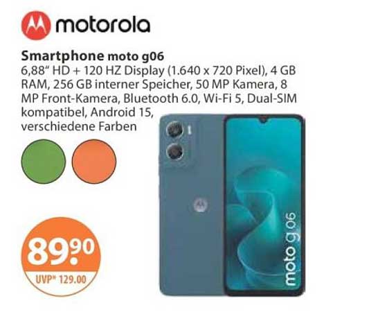 Smartphone moto g06