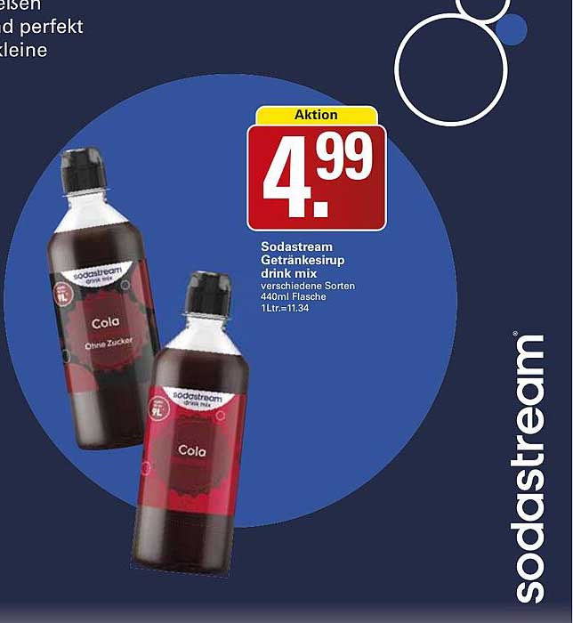 Sodastream Getränkesirup drink mix verschiedene Sorten 440ml Flasche